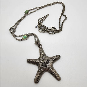 Silver Starfish Necklace